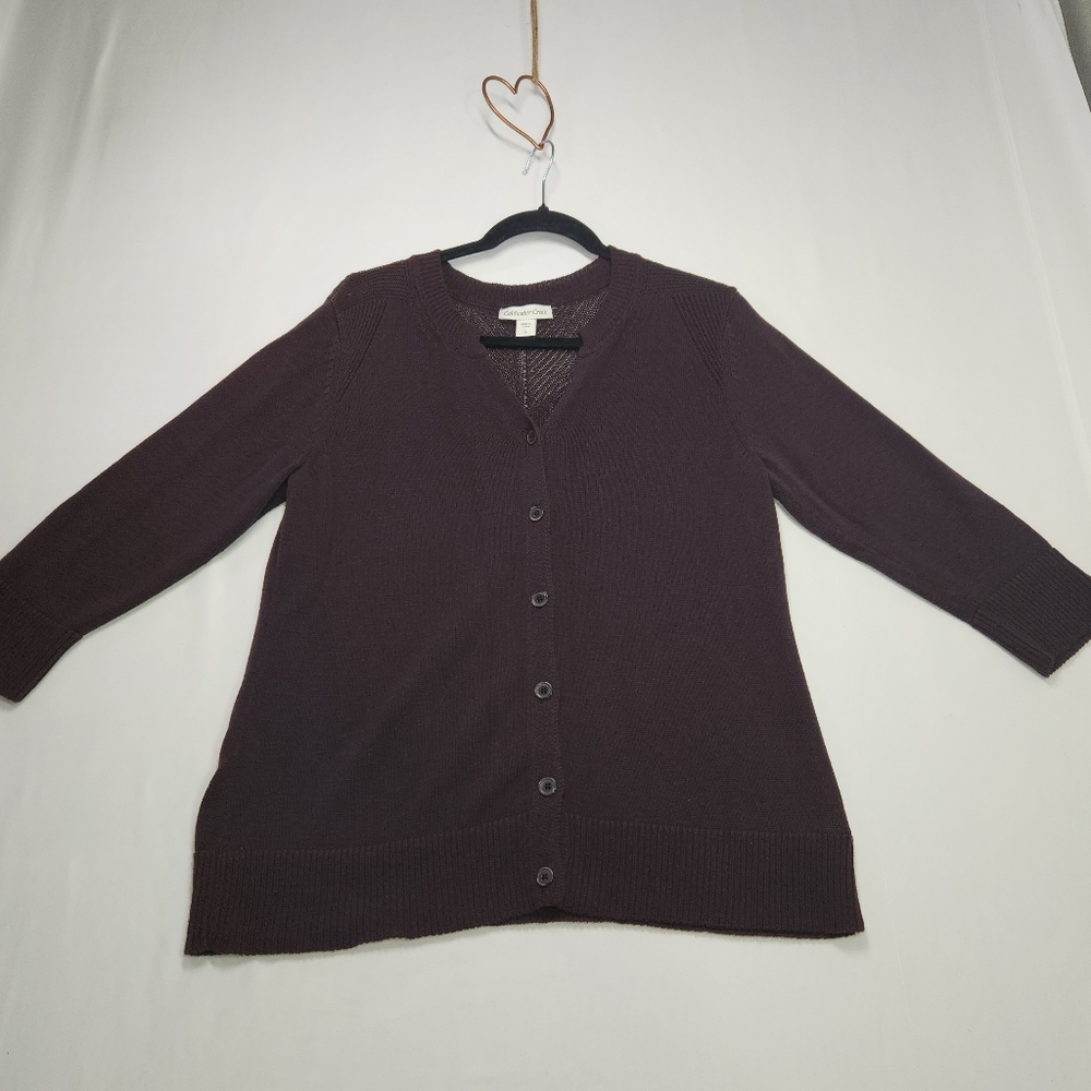 ⭐Coldwater Creek Brown Cardigan | Button-Front | Casual & Office Wear | Size 14